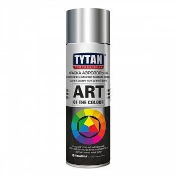 КРАСКА АЭРОЗОЛЬ ПО РЖАВЧИНЕ МОЛОТКОВАЯ "TYTAN PROFESSIONAL" ART СЕРЕБРО 400 МЛ (12)