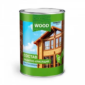 СОСТАВ ЗАЩИТНО-КРАСЯЩИЙ БЫСТРОСОХНУЩИЙ ДУБ 0,75 Л (8) "FARBITEX PROFI WOOD"