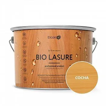 ПРОПИТКА ВОДООТТАЛКИВАЮЩАЯ ДЛЯ ДЕРЕВА "BIO LASURE" СОСНА 2 Л (1/4) "ELCON"