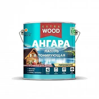 ЛАЗУРЬ ДЛЯ ДЕРЕВА ТОНИРУЮЩАЯ "АНГАРА" ПИХТА 2,5 Л (4) "WOOD EXTRA"