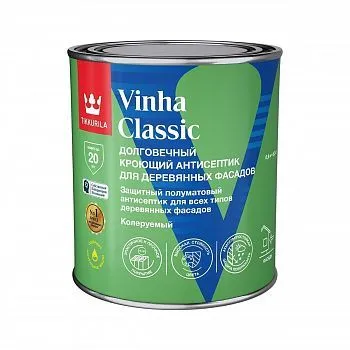 АНТИСЕПТИК "VINHA CLASSIC" БАЗА С  0,9 Л ФАСАДНЫЙ КРОЮЩИЙ (1/6) "ТИККУРИЛА"
