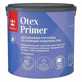 ГРУНТОВКА АДГЕЗИОННАЯ "OTEX PRIMER" 2,7 Л БАЗА А (1) "ТИККУРИЛА"