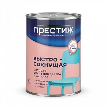 ЭМАЛЬ АКРИЛОВАЯ МАТОВАЯ БЕЖЕВАЯ 0,9 КГ (1/6) "ПРЕСТИЖ"