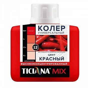 КОЛЕР УНИВЕРСАЛЬНЫЙ №12 КРАСНЫЙ 80 МЛ (12) "TICIANA"