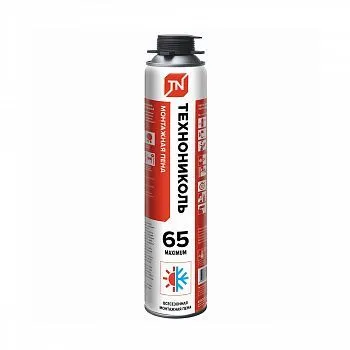 ПЕНА МОНТАЖНАЯ "MAXIMUM 65" ПРОФИ 850 Г ВСЕСЕЗОННАЯ (12/816) "ТЕХНОНИКОЛЬ"