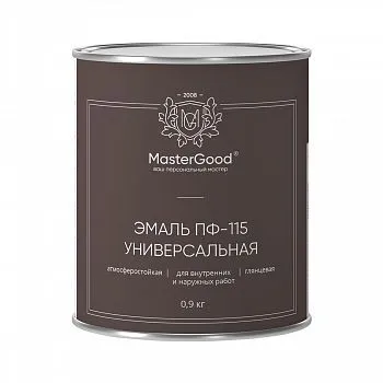 ЭМАЛЬ ПФ-115 СЕРАЯ 0,9 КГ (1/12) "MASTERGOOD"