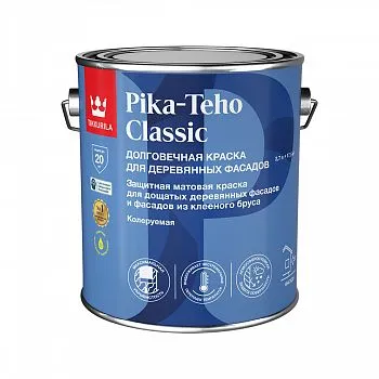 КРАСКА "PIKA-TEHO CLASSIC" БАЗА С  2,7 Л (1/6) ДЛЯ ДЕРЕВЯННЫХ ФАСАДОВ "ТИККУРИЛА"