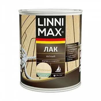 ЛАК ЯХТНЫЙ АЛКИДНО-УРЕТАНОВЫЙ ШЕЛКОВИСТО-МАТОВЫЙ 0,75 Л (1/6) "LINNIMAX"