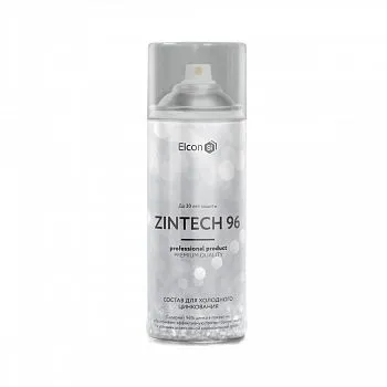 ГРУНТ АЭРОЗОЛЬ ЦИНКОНАПОЛНЕННЫЙ (СОСТАВ ДЛЯ ХОЛОДНОГО ЦИНКОВАНИЯ) "ZINTECH 96" СЕРЫЙ 520 МЛ (1/12) "ELCON"