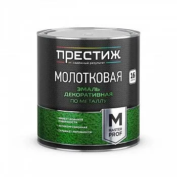 ЭМАЛЬ С МОЛОТКОВЫМ ЭФФЕКТОМ БЕЛАЯ 2,5 Л (1/6) "ПРЕСТИЖ"