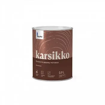 КРАСКА ПО ДЕРЕВУ "KARSIKKO" БАЗА С 0,9 Л (1/6) "TALATU"