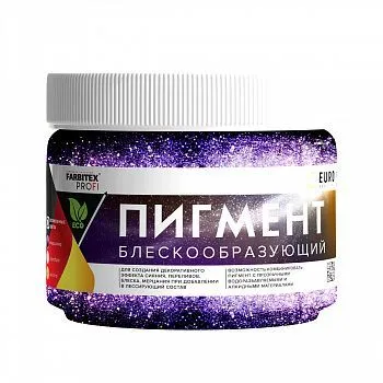 ПИГМЕНТ БЛЕСКООБРАЗУЮЩИЙ ДЛЯ ЛЕССИРУЮЩИХ СОСТАВОВ МЕРЦАНИЕ 0,05 КГ (12) "FARBITEX PROFI"