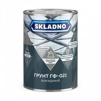 ГРУНТ ГФ-021 "SKLADNO" СЕРЫЙ 0,8 КГ (1/14)