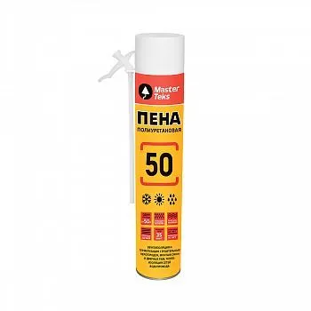 ПЕНА МОНТАЖНАЯ "MASTERTEKS 50" 670 МЛ ВСЕСЕЗОННАЯ (1/12) РОССИЯ