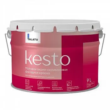 КРАСКА ФАСАДНАЯ "KESTO" БАЗА С 9 Л (1) "TALATU"